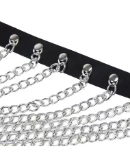 SUBBLIME - HARNAIS POITRINE AVEC GRANDES CHAÎNE S  ANNEAUX TAILLE UNIQUE SUBBLIME - HARNAIS POITRINE AVEC GRANDES CHAÎNE S  ANNEAUX TAILLE UNIQUE