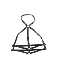 SUBBLIME - HARNAIS POITRINE ANNEAU CUIR NOIR TAILLE UNIQUE SUBBLIME - HARNAIS POITRINE ANNEAU CUIR NOIR TAILLE UNIQUE