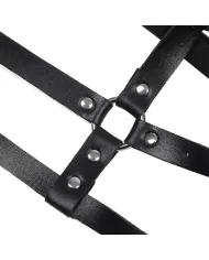SUBBLIME - HARNAIS POITRINE ANNEAU CUIR NOIR TAILLE UNIQUE SUBBLIME - HARNAIS POITRINE ANNEAU CUIR NOIR TAILLE UNIQUE