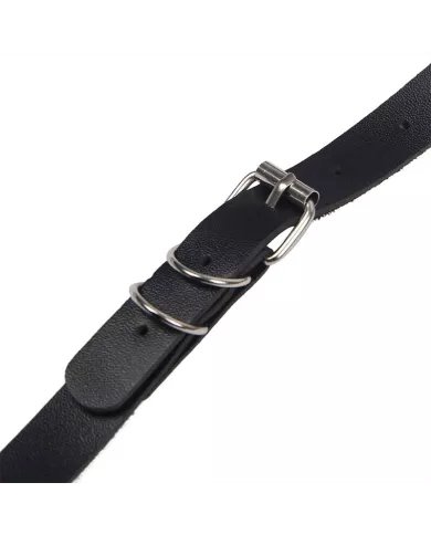 SUBBLIME - HARNAIS COMPLET AVEC BOUCLES EN CUIR NOIR TAILLE UNIQUE SUBBLIME - HARNAIS COMPLET AVEC BOUCLES EN CUIR NOIR TAILLE UNIQUE