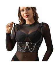 SUBBLIME - HARNAIS CORSET AVEC CHAÎNE DÉTAIL TAILLE UNIQUE SUBBLIME - HARNAIS CORSET AVEC CHAÎNE DÉTAIL TAILLE UNIQUE