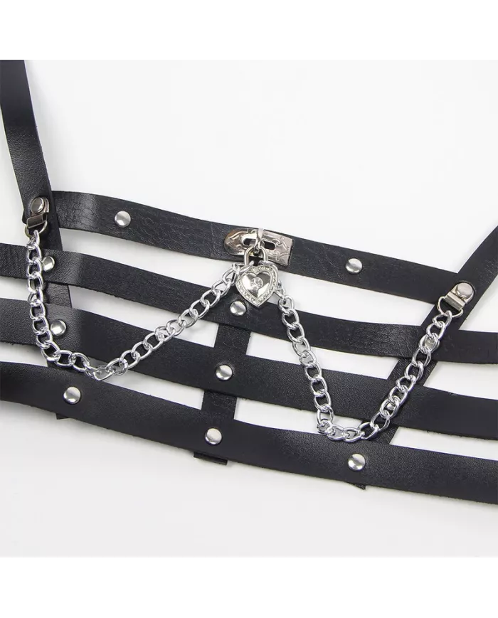 SUBBLIME - HARNAIS CORSET AVEC CHAÎNE DÉTAIL TAILLE UNIQUE SUBBLIME - HARNAIS CORSET AVEC CHAÎNE DÉTAIL TAILLE UNIQUE