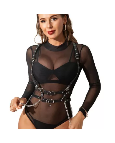 SUBBLIME - HARNAIS AVEC SANGLES ET CHAÎNE DÉTAILS TAILLE UNIQUE SUBBLIME - HARNAIS AVEC SANGLES ET CHAÎNE DÉTAILS TAILLE UNIQUE