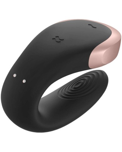SATISFYER - VIBRATEUR DOUBLE LOVE LUXURY PARTNER NOIR
