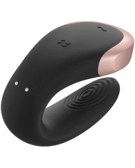 SATISFYER - VIBRATEUR DOUBLE LOVE LUXURY PARTNER NOIR