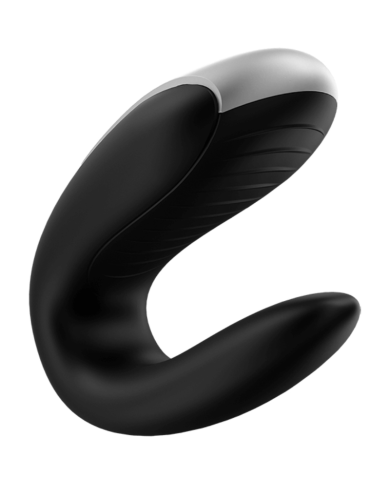 SATISFYER - VIBRATEUR PARTENAIRE DOUBLE FUN NOIR