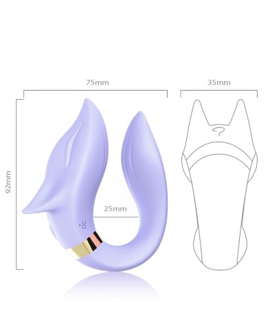 ARMONY - VIBRATEUR FOX POUR COUPLES TÉLÉCOMMANDE VIOLET