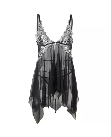 SUBBLIME - BABYDOLL TISSU TULLE POITRINE DENTELLE S/M