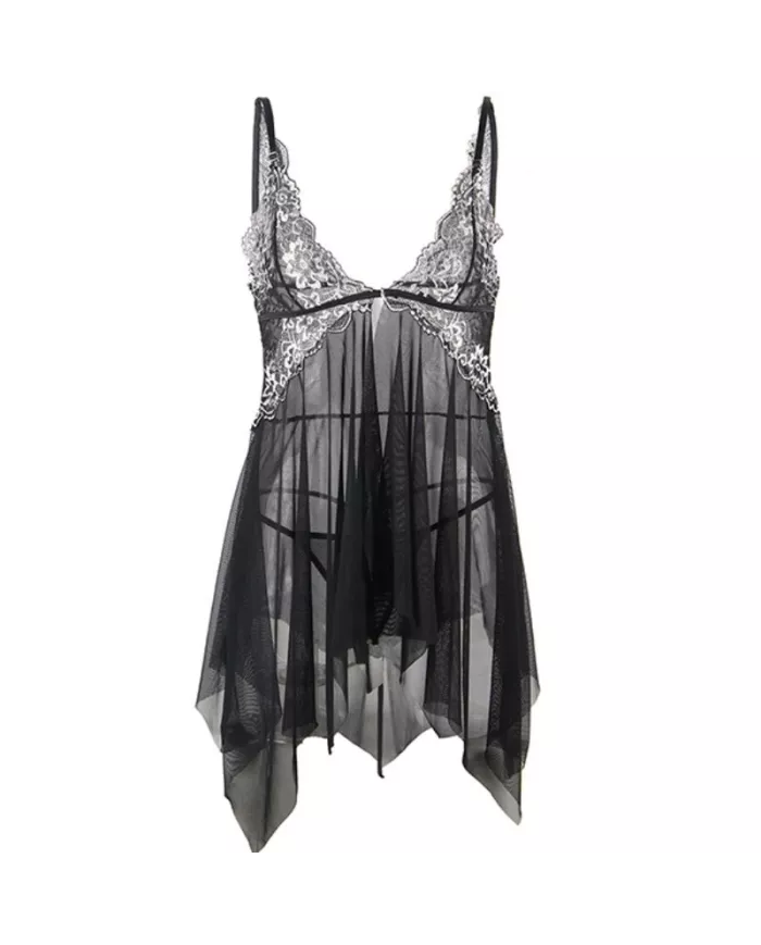 SUBBLIME - BABYDOLL TISSU TULLE POITRINE DENTELLE S/M SUBBLIME - BABYDOLL TISSU TULLE POITRINE DENTELLE S/M