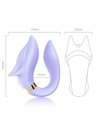 ARMONY - VIBRATEUR FOX POUR COUPLES TÉLÉCOMMANDE VIOLET