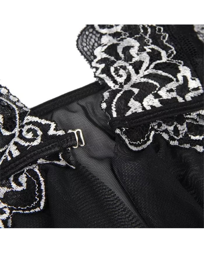 SUBBLIME - BABYDOLL TISSU TULLE POITRINE DENTELLE S/M SUBBLIME - BABYDOLL TISSU TULLE POITRINE DENTELLE S/M