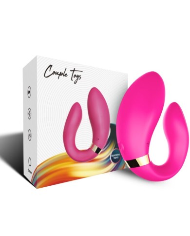 ARMONY - VIBRATEUR CROISSANT POUR COUPLES TÉLÉCOMMANDE FUCHSIA