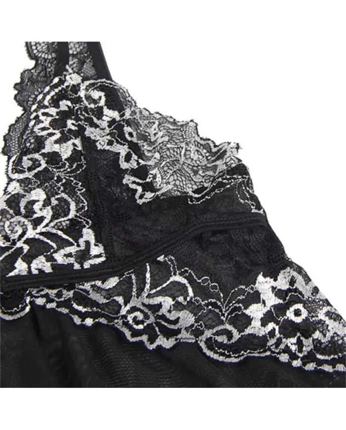 SUBBLIME - BABYDOLL TISSU TULLE POITRINE DENTELLE S/M SUBBLIME - BABYDOLL TISSU TULLE POITRINE DENTELLE S/M