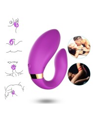 ARMONY - VIBRATEUR CROISSANT POUR COUPLES TÉLÉCOMMANDE VIOLET