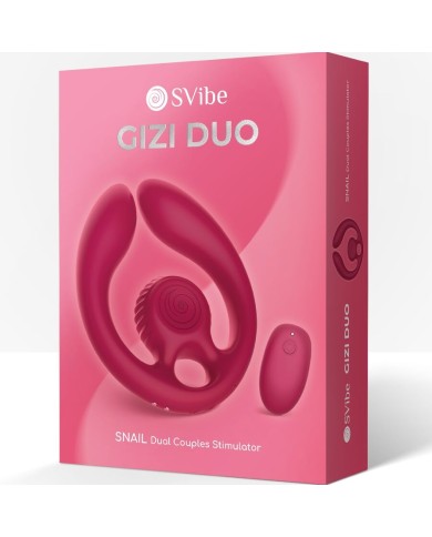 SNAIL VIBE - GIZI DUO STIMULATEUR POUR COUPLES TÉLÉCOMMANDE BOURGOGNE
