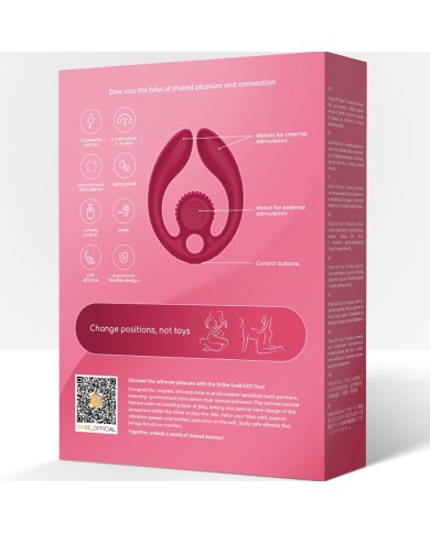 SNAIL VIBE - GIZI DUO STIMULATEUR POUR COUPLES TÉLÉCOMMANDE BOURGOGNE