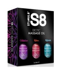 STIMUL8 - S8 HUILE DE MASSAGE COFFRET 3 X 50 ML