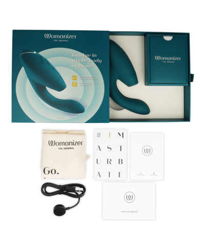 WOMANIZER - DUO 2 STIMULATOR BLEU PÉTROLE