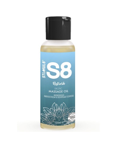 STIMUL8 - S8 REFRESH HUILE DE MASSAGE AU COTON 125 ML