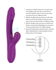 INTENSE - ATENEO VIBRATEUR MULTIFONCTION RECHARGEABLE 7 VIBRATIONS AVEC LANGUE OSCILLANTE ET ASPIRATION VIOLETTE