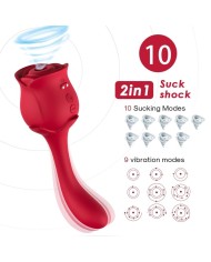ARMONY - ROSELOVER SUCCION ET STIMULATEUR DE CLITORIS ROUGE