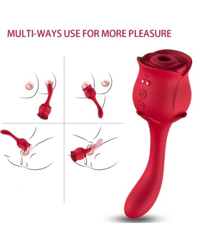ARMONY - ROSELOVER SUCCION ET STIMULATEUR DE CLITORIS ROUGE