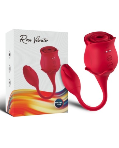 ARMONY - ASPIRATEUR ET VIBRATEUR DE CLITORIS ROSE 10 MODES ROUGE