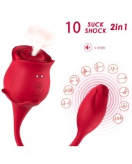 ARMONY - ASPIRATEUR ET VIBRATEUR DE CLITORIS ROSE 10 MODES ROUGE