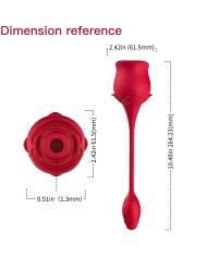 ARMONY - ASPIRATEUR ET VIBRATEUR DE CLITORIS ROSE 10 MODES ROUGE