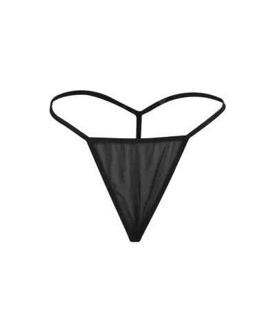 SUBBLIME - TISSU TULLE BABYDOLL AVEC DENTELLE ET DÉTAIL FLEUR NOIR L/XL