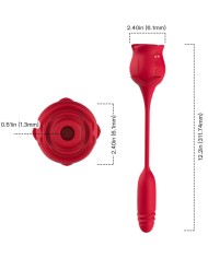 ARMONY - ROSEKNIGTH ASPIRATEUR DE CLITORIS ET VIBRATEUR ROUGE