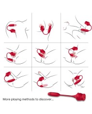 ARMONY - ROSEKNIGTH ASPIRATEUR DE CLITORIS ET VIBRATEUR ROUGE