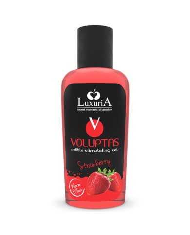 INTIMATELINE LUXURIA - VOLUPTAS GEL DE MASSAGE COMESTIBLE EFFET CHAUFFANT - FRAISE 100 ML