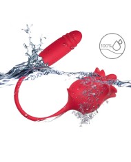 ARMONY - 3-EN-1 ROSE, STIMULATEUR, ASPIRATION ET UP&DOWN AVEC QUEUE ROUGE