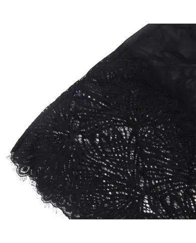 SUBBLIME - BABYDOLL  BRETELLES EN DENTELLE RÉGLABLES NOIR L/XL