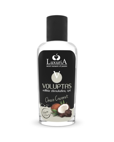 INTIMATELINE LUXURIA - VOLUPTAS GEL DE MASSAGE COMESTIBLE EFFET CHAUFFANT - NOIX DE COCO ET CRÈME 100 ML