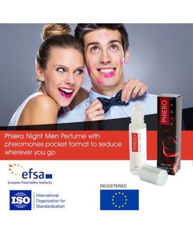 500 COSMETICS - PHIERO NIGHT MAN PARFUM AUX PHEROMONES POUR HOMME AVEC ROLL-ON