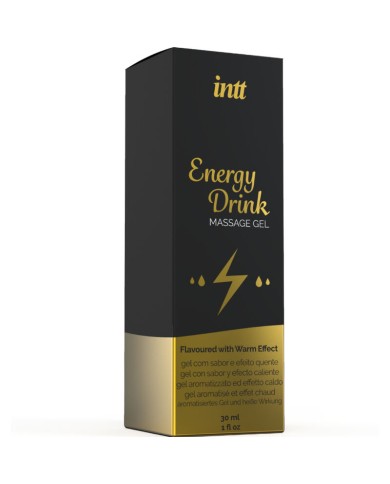 INTT MASSAGE & ORAL SEX - GEL DE MASSAGE A L''ENERGIE AROMATISEE CA BOISSON ET EFFET CHAUFFANT