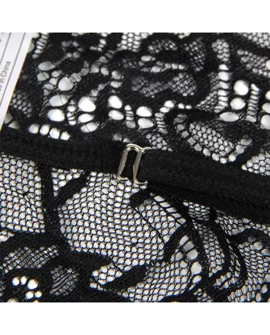 SUBBLIME - COSTUME DE POLICE CORPS EN DENTELLE NOIR S/M SUBBLIME - COSTUME DE POLICE CORPS EN DENTELLE NOIR S/M