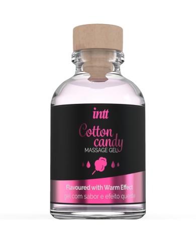 INTT MASSAGE & ORAL SEX - GEL DE MASSAGE SAVEUR COTTON BABE À PAPA ET EFFET CHAUFFANT