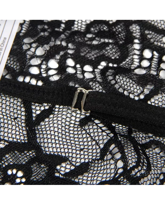 SUBBLIME - COSTUME DE POLICE CORPS EN DENTELLE NOIR L/XL SUBBLIME - COSTUME DE POLICE CORPS EN DENTELLE NOIR L/XL