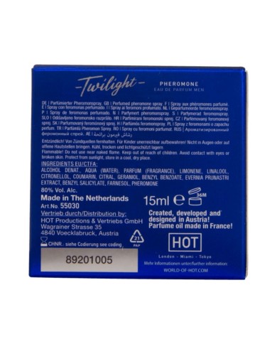 HOT - PARFUM PHEROMONE TWILIGHT POUR HOMME 15 ML