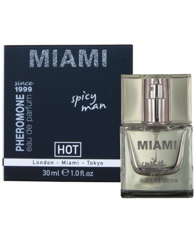 HOT - PARFUM AUX PHÉROMONES MIAMI SPICY MAN 30 ML