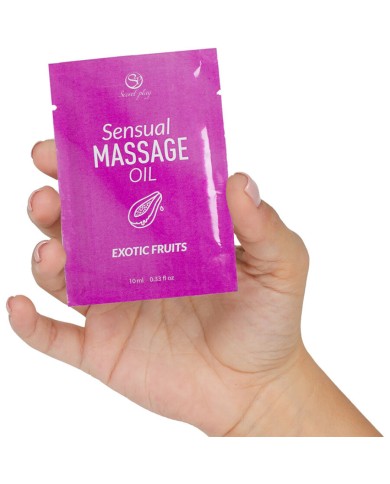 SECRETPLAY - HUILE DE MASSAGE MONODOSE AUX FRUITS EXOTIQUES 10 ML