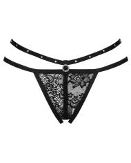 LIVCO CORSETTI FASHION - STRING NOMADE SANS CROTCHLESS NOIR