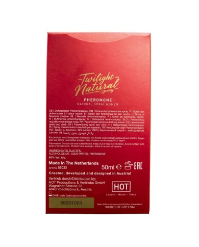 HOT - PHÉROMONE TWILIGHT NATURELLE POUR FEMMES 50 ML
