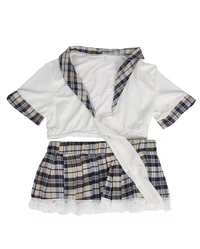 SUBBLIME - COSTUME DÉCOLIÈRE SEXY HAUT ET JUPE S/M SUBBLIME - COSTUME DÉCOLIÈRE SEXY HAUT ET JUPE S/M