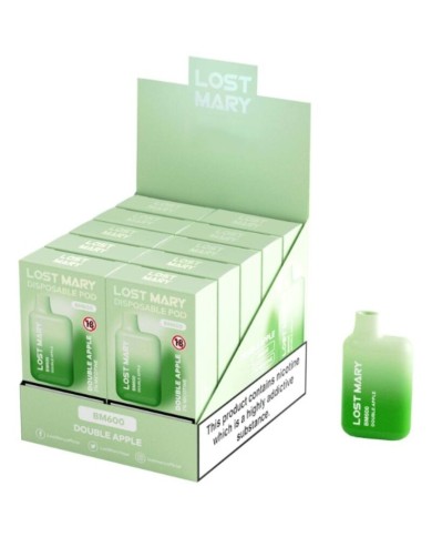 LOST MARY - BM600 VAPER NICOTINE 2% JETABLE DOUBLE POMME