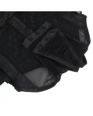 SUBBLIME - TEDDY AVEC JARRETIÈRE DÉTAIL POITRINE NOIR L/XL SUBBLIME - TEDDY AVEC JARRETIÈRE DÉTAIL POITRINE NOIR L/XL