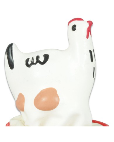 CONDOMERIE - PRÉSERVATIFS FANTAISIE PEINTS À LA MAIN POULET BLANC